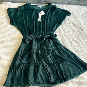 Naked Zebra dress|Green forest dress|size small|new with tag| short sleeve dress